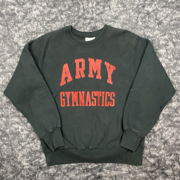 Lee Other - Vintage Us Army Gymnastics Sweatshirt Mens Size L Black Lee Sports Pullover USA